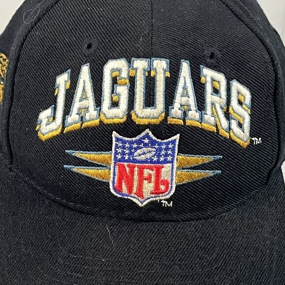 Vintage Jacksonville Jaguars Logo Athletic Pro Line Diamond Cut Snap Back Rare - Picture 7 of 16